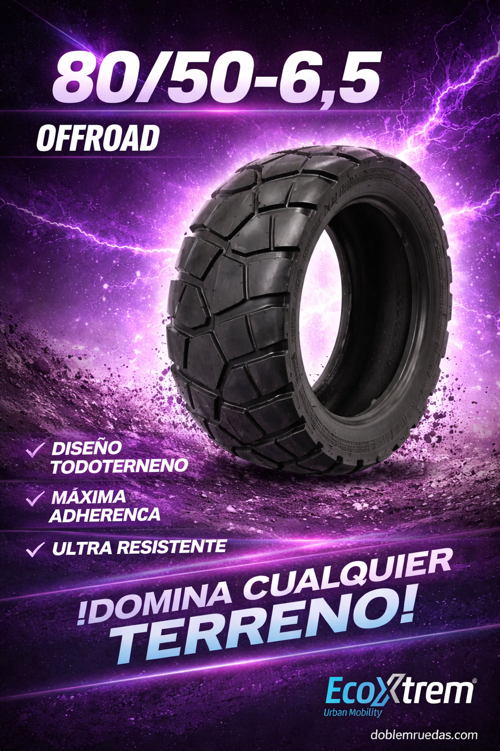 Neumático 80/50-6,5 Offroad ECOXTREM TANK M41
