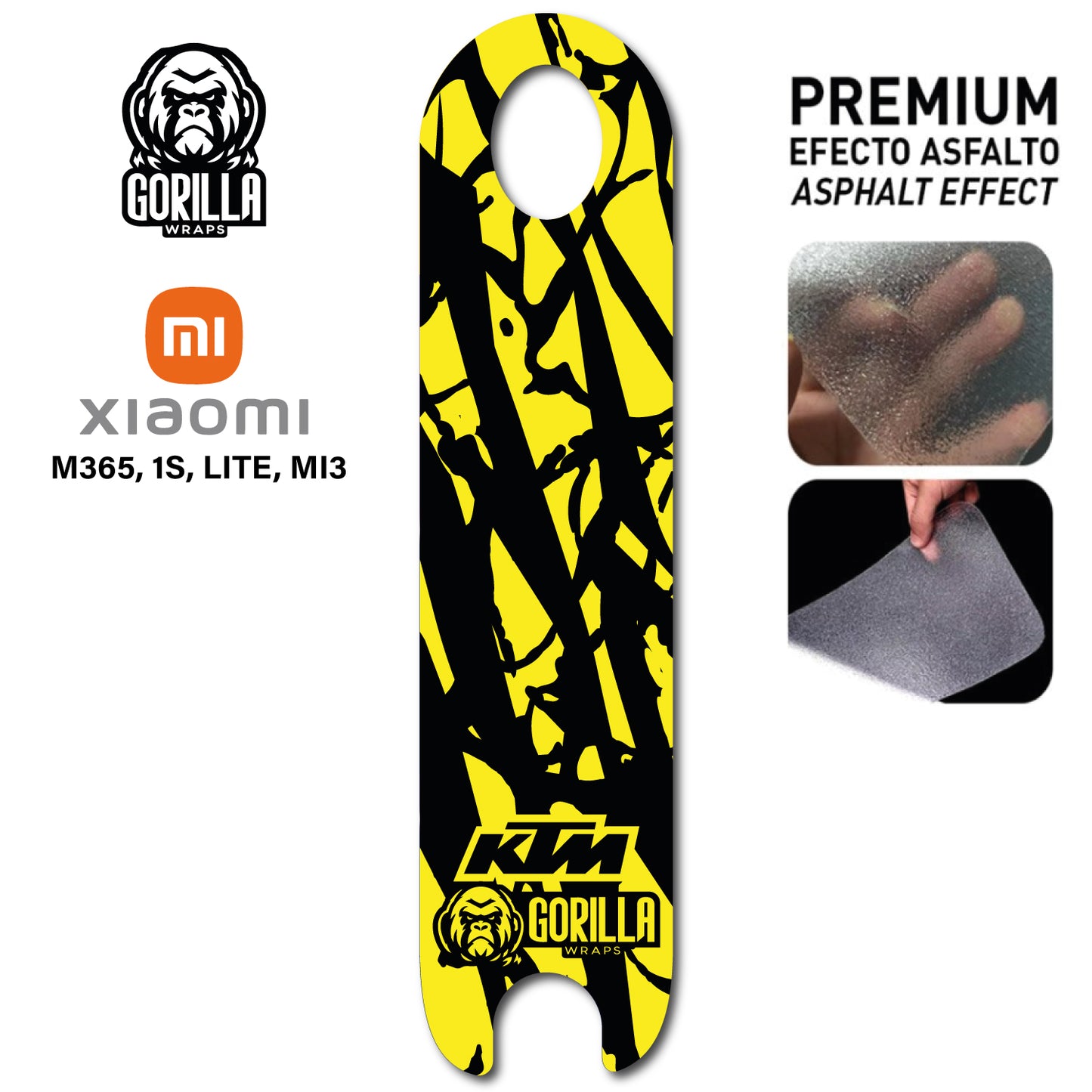 Base patinete xiaomi m365/pro , pro 2 KTM AMARILLO FLUOR