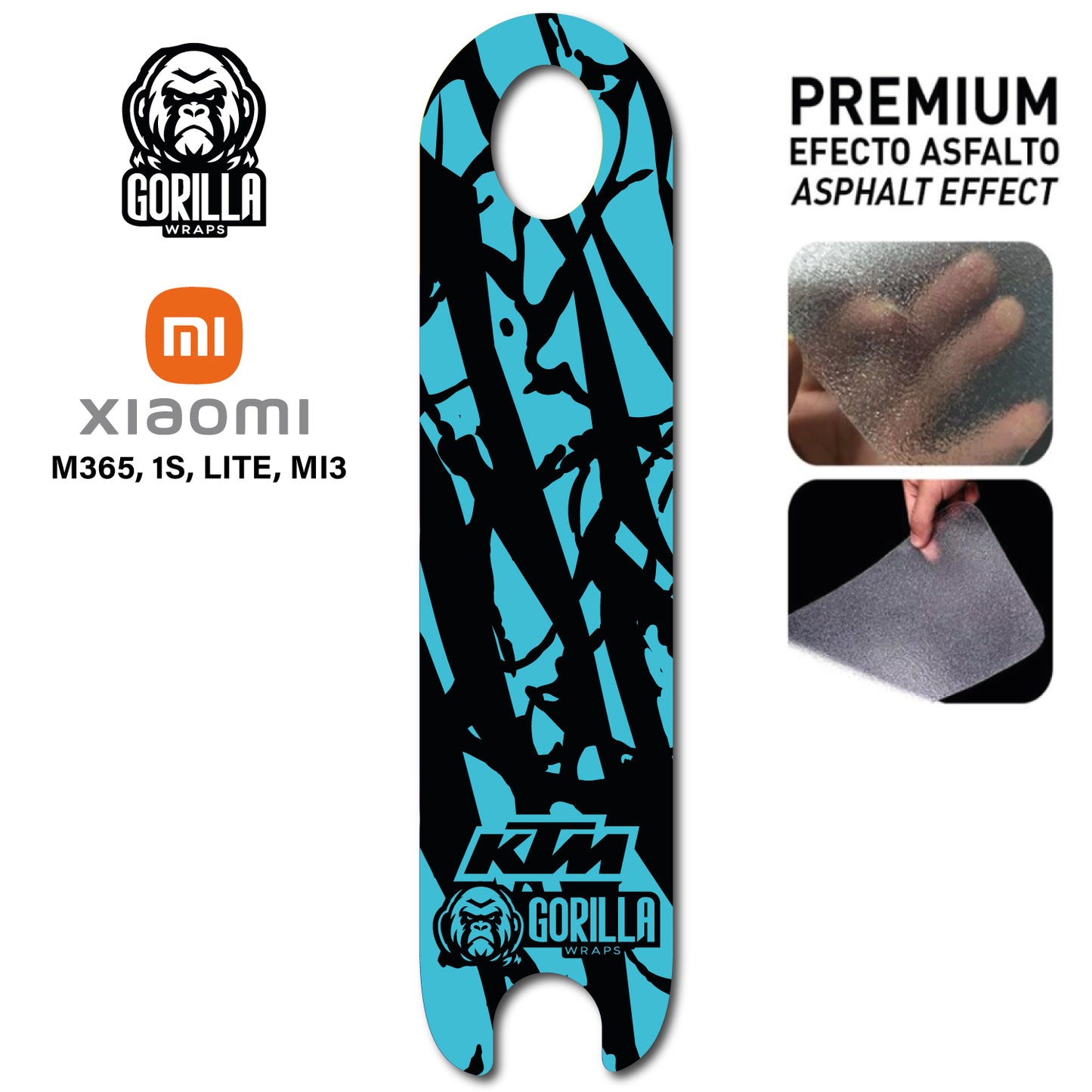 Base patinete xiaomi m365/pro , pro 2 KTM AZUL CELESTE