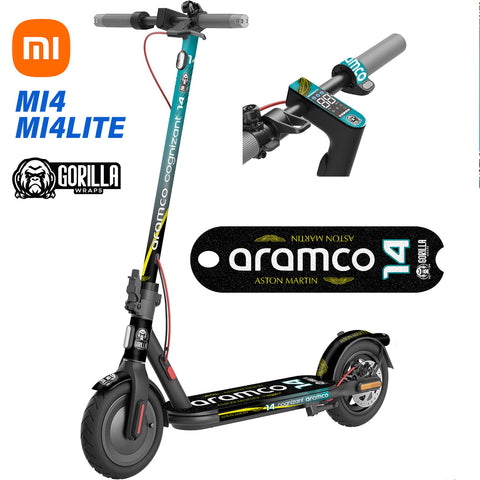 Vinilos patinete XIAOMI  MI4 / MI4 LITE – Aston Martin&Aramco