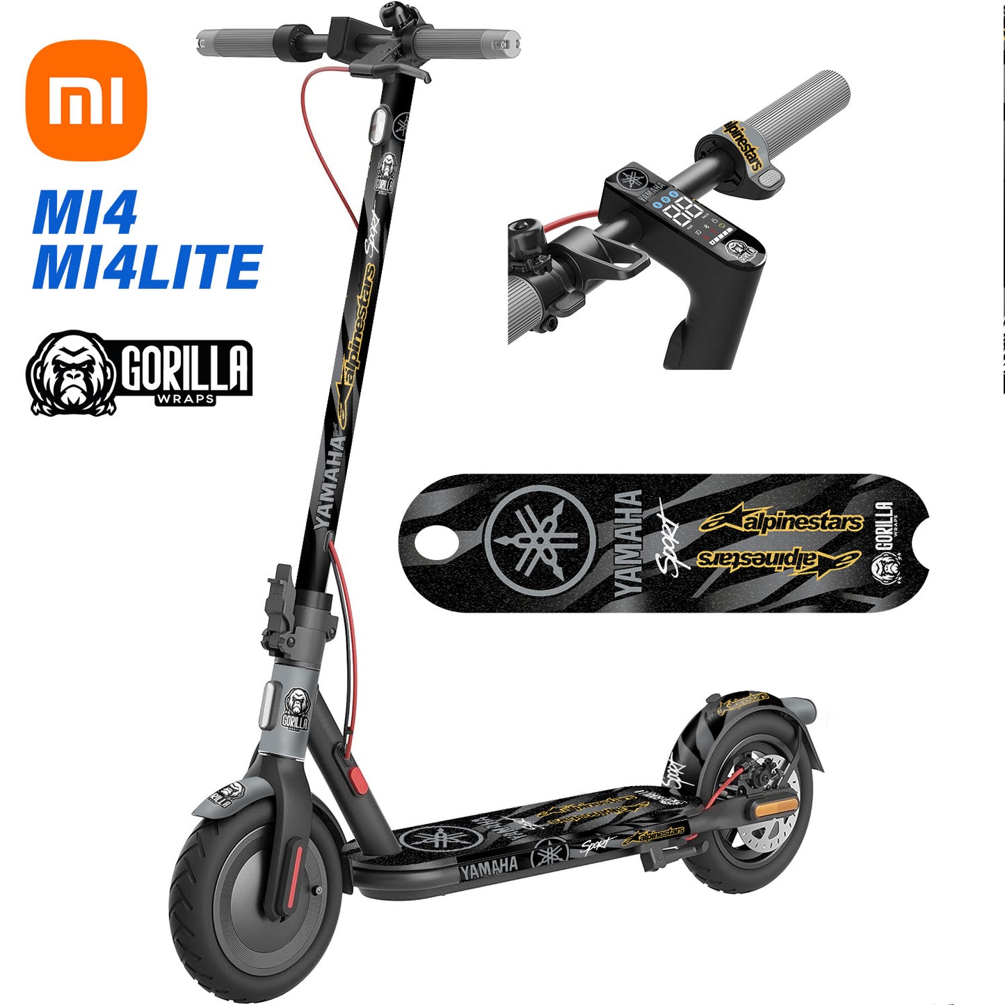 Vinilos patinete XIAOMI MI4 / MI4 LITE – Yamaha