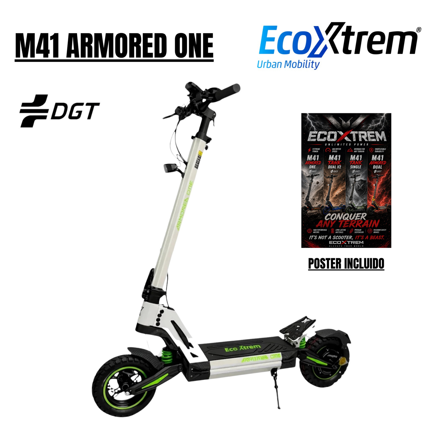 PATINETE ECOXTREM M41 ARMORED ONE 48V 16AH
