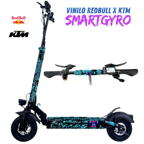 Vinilo Redbull X KTM Smartgyro Azul turquesa