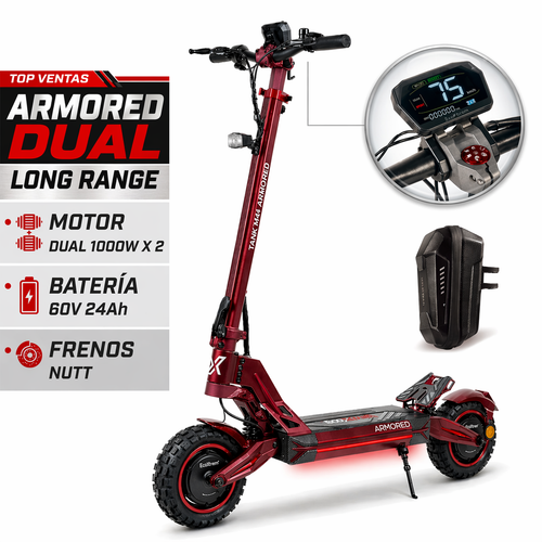 PATINETE ECOXTREM ARMORED DUAL – DGT Homologado 2026 24AH