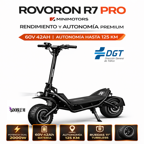 PATINETE ROVORON R7 PRO | 60V 42Ah ( DGT)