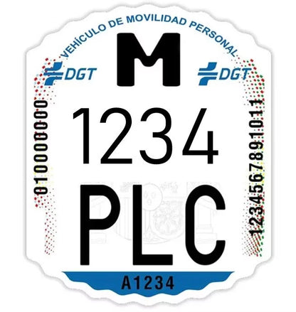MATRÍCULA OFICIAL DGT PARA PATINETE ELÉCTRICO