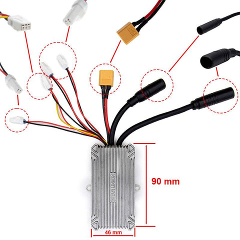 Controladora 48V 18A 800W para Ecoxtrem