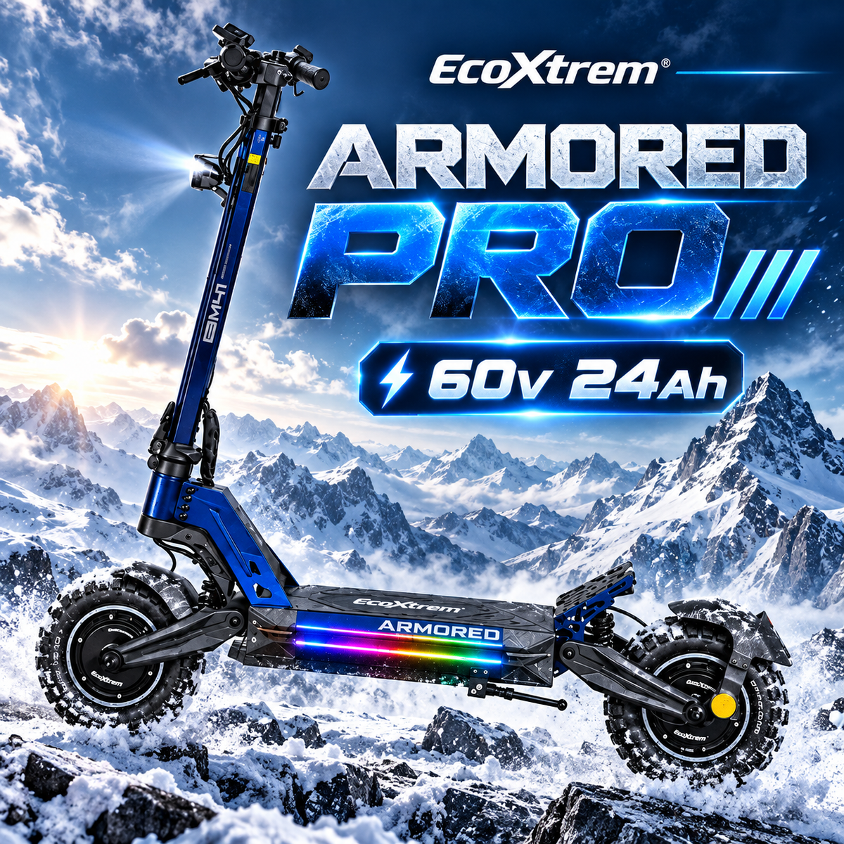 PATINETE ECOXTREM ARMORED PRO 60V 24AH DGT