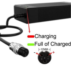 Cargador SMARTGYRO /ZWHEEL T4 RINO 48V  2A conector GX16 [Premium]