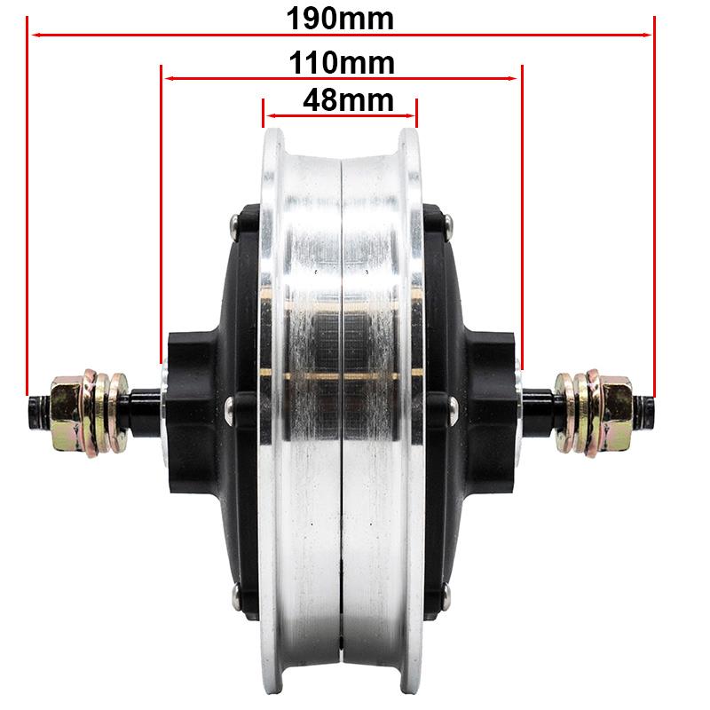 Motor 52V 1200W 6,5/B38 KuKirin G3 Pro - delantero