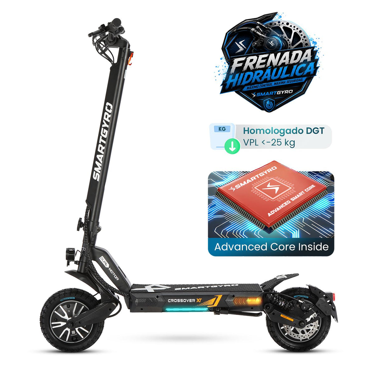 PATINETE SMARTGYRO CROSSOVER DUAL XT 48V 20AH