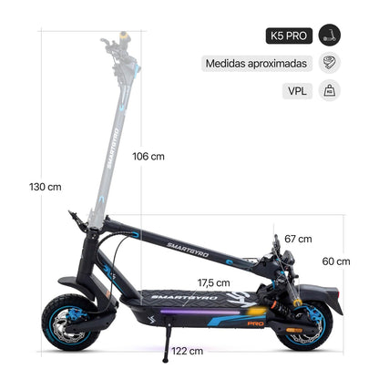 PATINETE SMARTGYRO K5 PRO /LR DGT