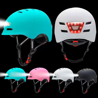 Casco con luz LED
